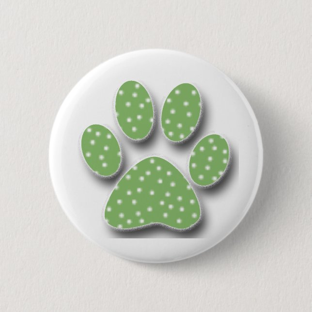 Sticky Catus Paw 2 Inch Round Button (Front)