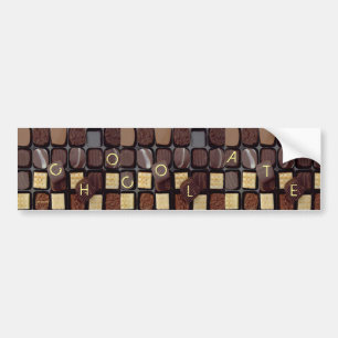 sticky chocolate bumper sticker