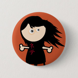 Sticky Girl #1 2 Inch Round Button