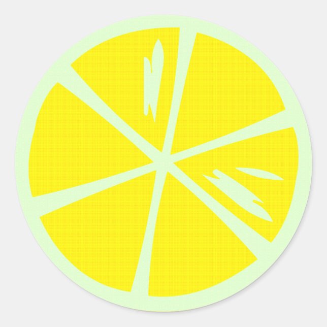 Sticky Lemon Classic Round Sticker (Front)