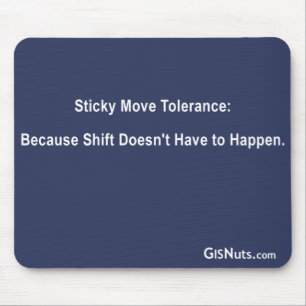 Sticky Move Tolerance Mousepad
