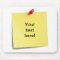 Sticky Note Mouse Mat Template - Add Your Own Text