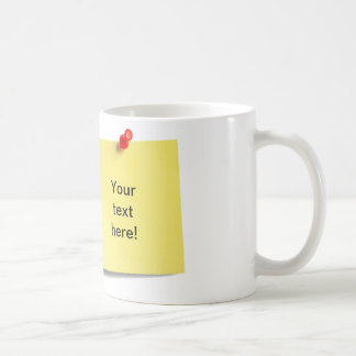 Sticky Note Mug Template - Add Your Own Text!