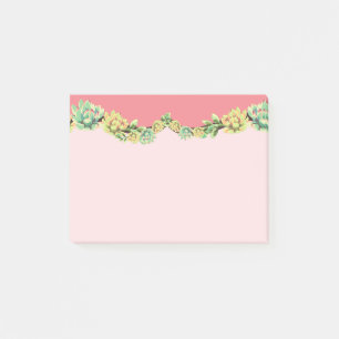 Sticky Notes Bohemian Cactus Succulents Dessert Ca
