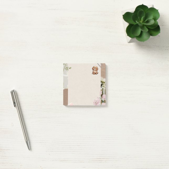 Sticky Notes  withe your cute Golden Retriever Dog (Office)