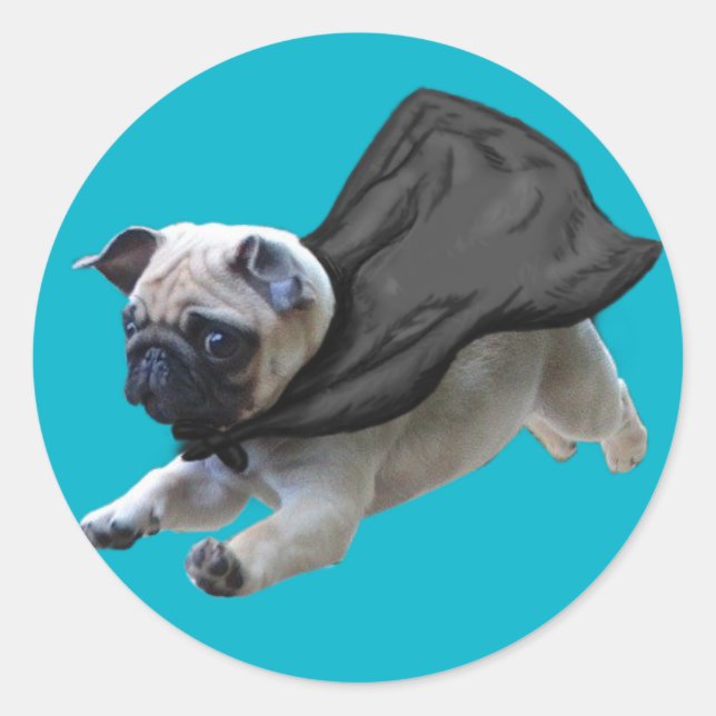Sticky Pugs Classic Round Sticker (Front)