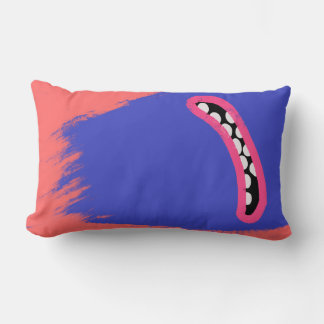Sticky Red Monster Lumbar Pillow