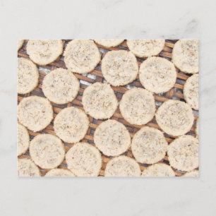 Sticky rice cakes in Laos Postcard