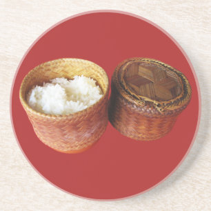 Sticky Rice [Khao Niao] Thai Lao Food Coaster