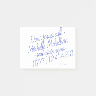 Sticky Scribble Business Card Post-it Notes