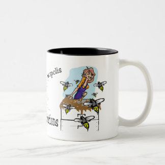 sticky situations Two-Tone coffee mug