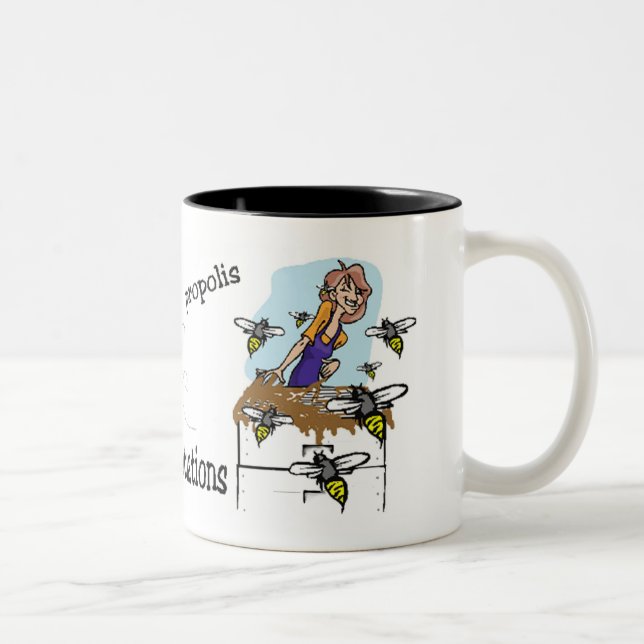 sticky situations Two-Tone coffee mug (Right)