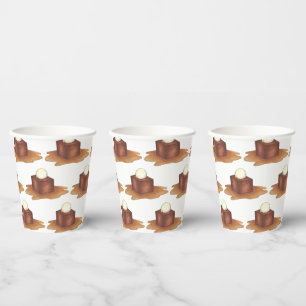 Sticky Toffee Pudding UK British Food Dessert Paper Cups