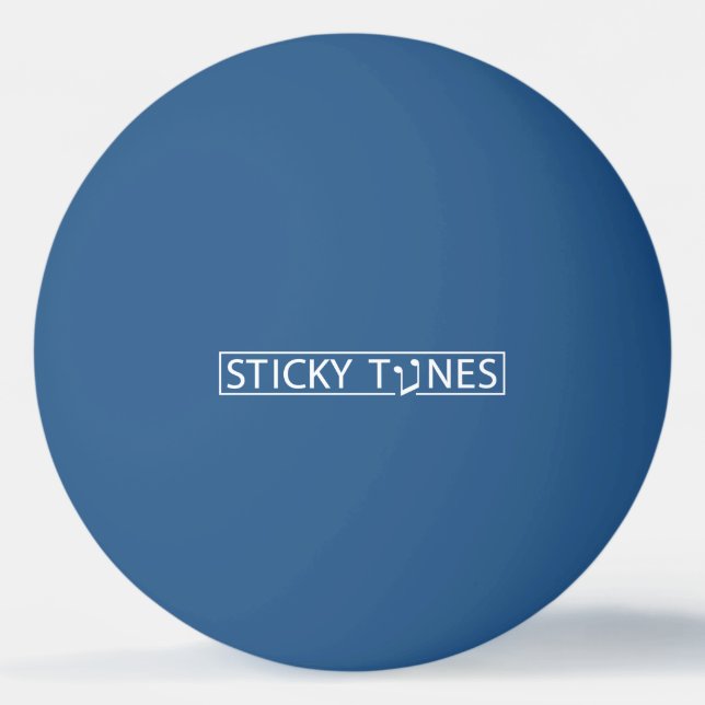 Sticky Tunes | Table tennis Ping Pong Ball (Front)