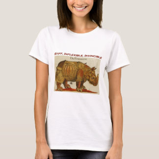 Stiff, Inflexible, Invincible Rhinoceros T-Shirt