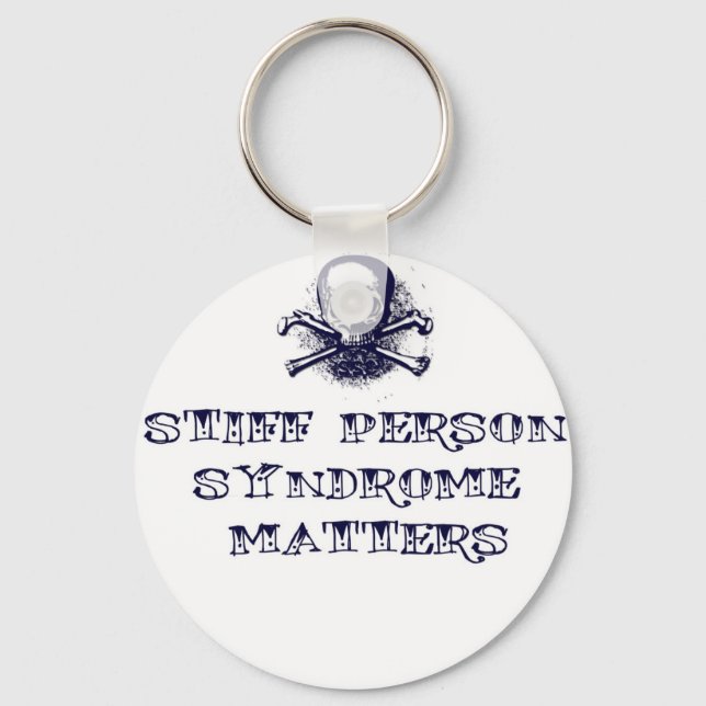 Stiff Person Syndrome Matters Keychain (Front)