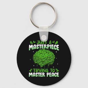 Stigma Mental Health Problems Awareness Mens Keychain