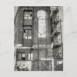 Stik Man Graffiti, Shoreditch London Postcard