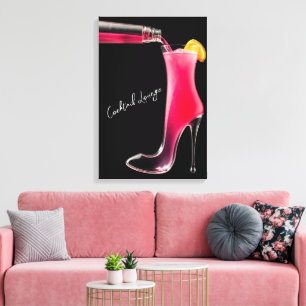 Stiletto and Cocktails Canvas Print