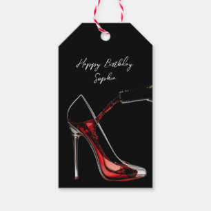 Stiletto and Wine  Gift Tags