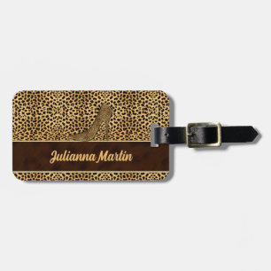 Stiletto Cheetah Print for the Lady Traveller Luggage Tag