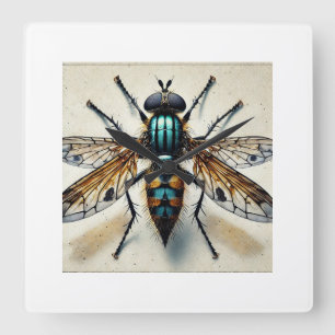 Stiletto Fly 160724IREF253 - Watercolor Square Wall Clock