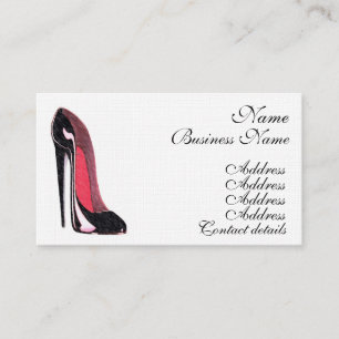 Stiletto Shoe Art Business Cards