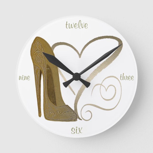 Stiletto Shoe Art Clocks (Front)