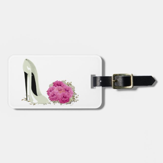 Stiletto Shoe Art Luggage Tags (Front Horizontal)