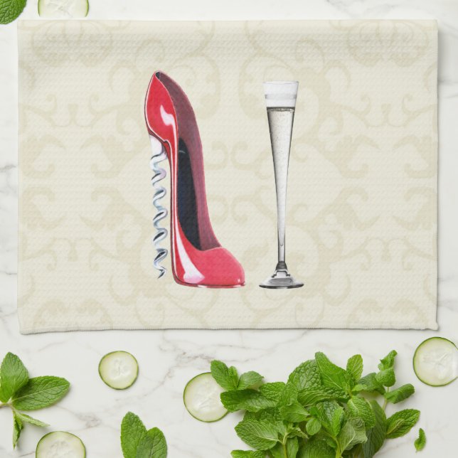 Stiletto Shoe Art Napkins (Folded)