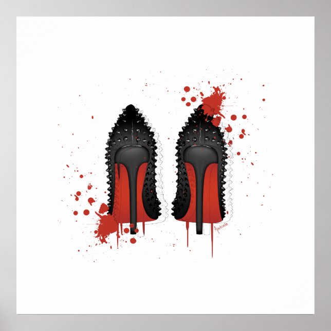 Stilettos spatters & drips poster (Front)