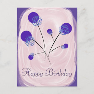 Stilisierte Blumen Postcard