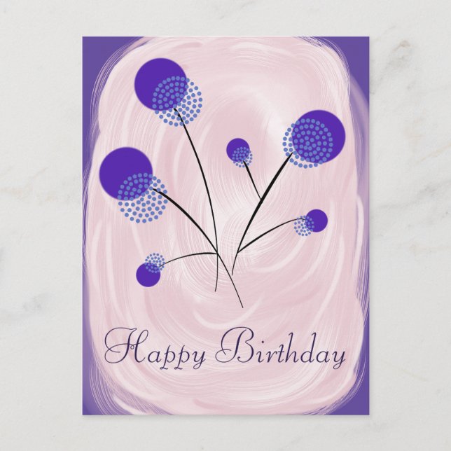 Stilisierte Blumen Postcard (Front)