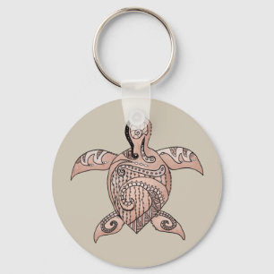 stilisierte Schildkröte Keychain
