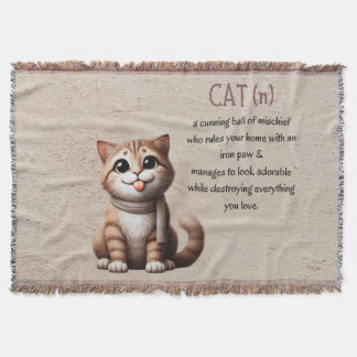 Still a Cat Mom Keeper Throw Blanket
