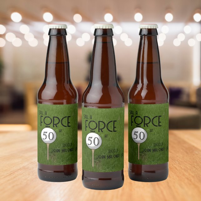 Still A Force at 50 Golf Green Custom  Beer Bottle Label (Creator Uploaded)