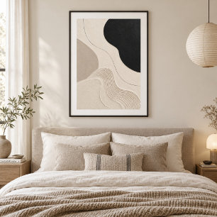 Still Balance Minimal Abstract Plaster Art Print