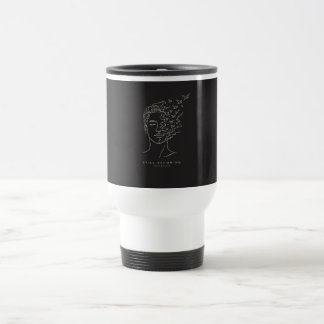 Still Becoming Minimal Line Art Travel Mug