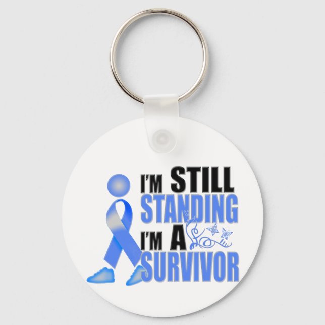 Still Colon Cancer Survivor Keychain (Front)