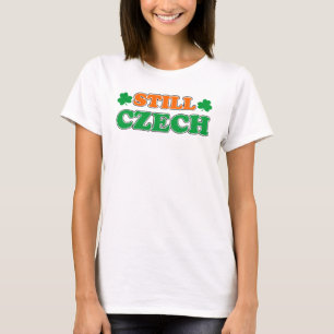 Still Czech Irish Colours and Shamrocks T-Shirt