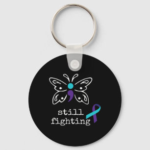 Still Fighting - Semicolon Gift Suicide Prevention Keychain