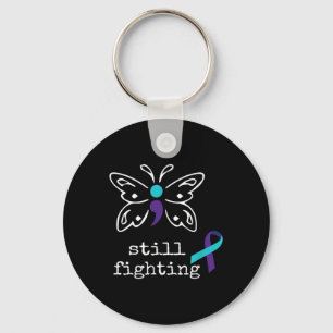 Still Fighting - Semicolon Gift Suicide Prevention Keychain