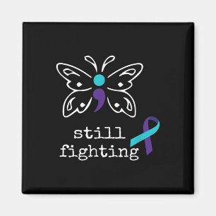 Still Fighting - Semicolon Gift Suicide Prevention Magnet