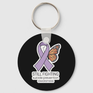 Still Fighting Suicide Prevention Awareness Sticke Keychain