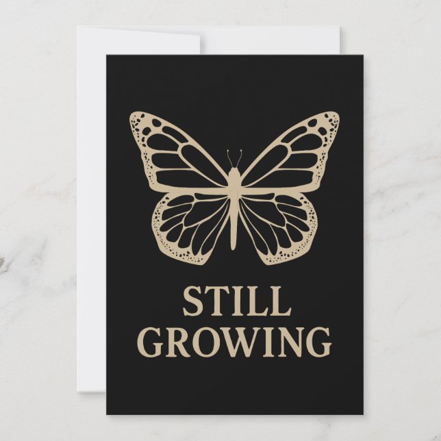 Still Growing Butterfly - Self Love and Healing Invitation (Front)