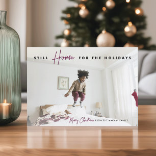 Still Home   Funny Merry Christmas Photo Holiday Card
