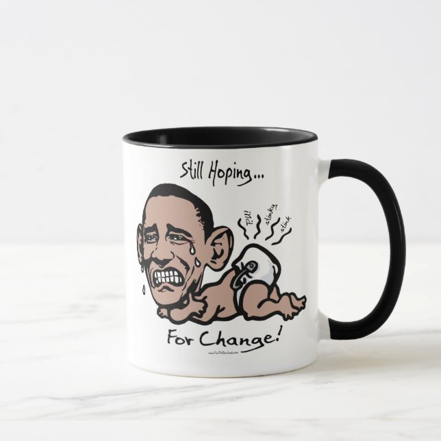 Still Hoping for Change Anti-Obama Gear Mug (Right)