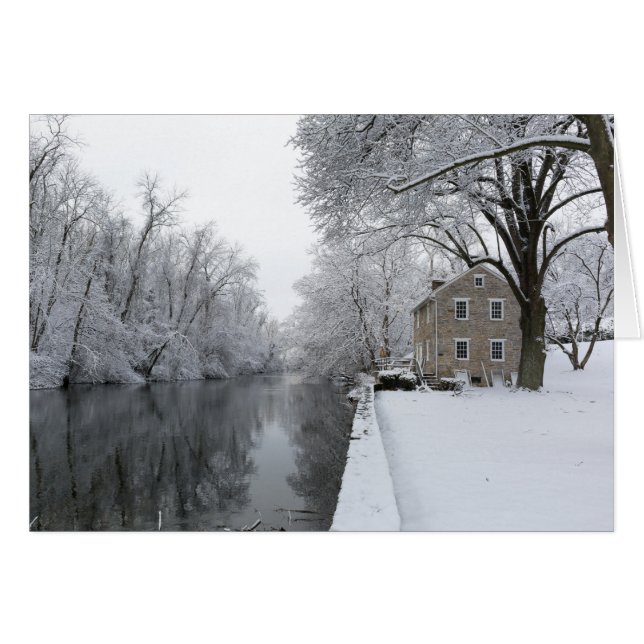 Still House along still water in snow (Front Horizontal)