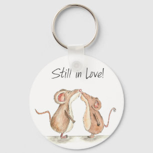 Still in Love - Two cute kissing Mice Keychain