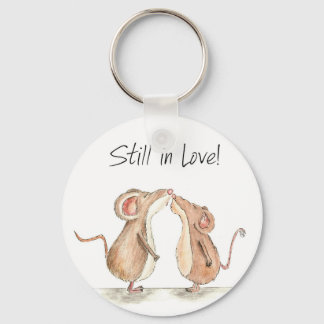 Still in Love - Two cute kissing Mice Keychain